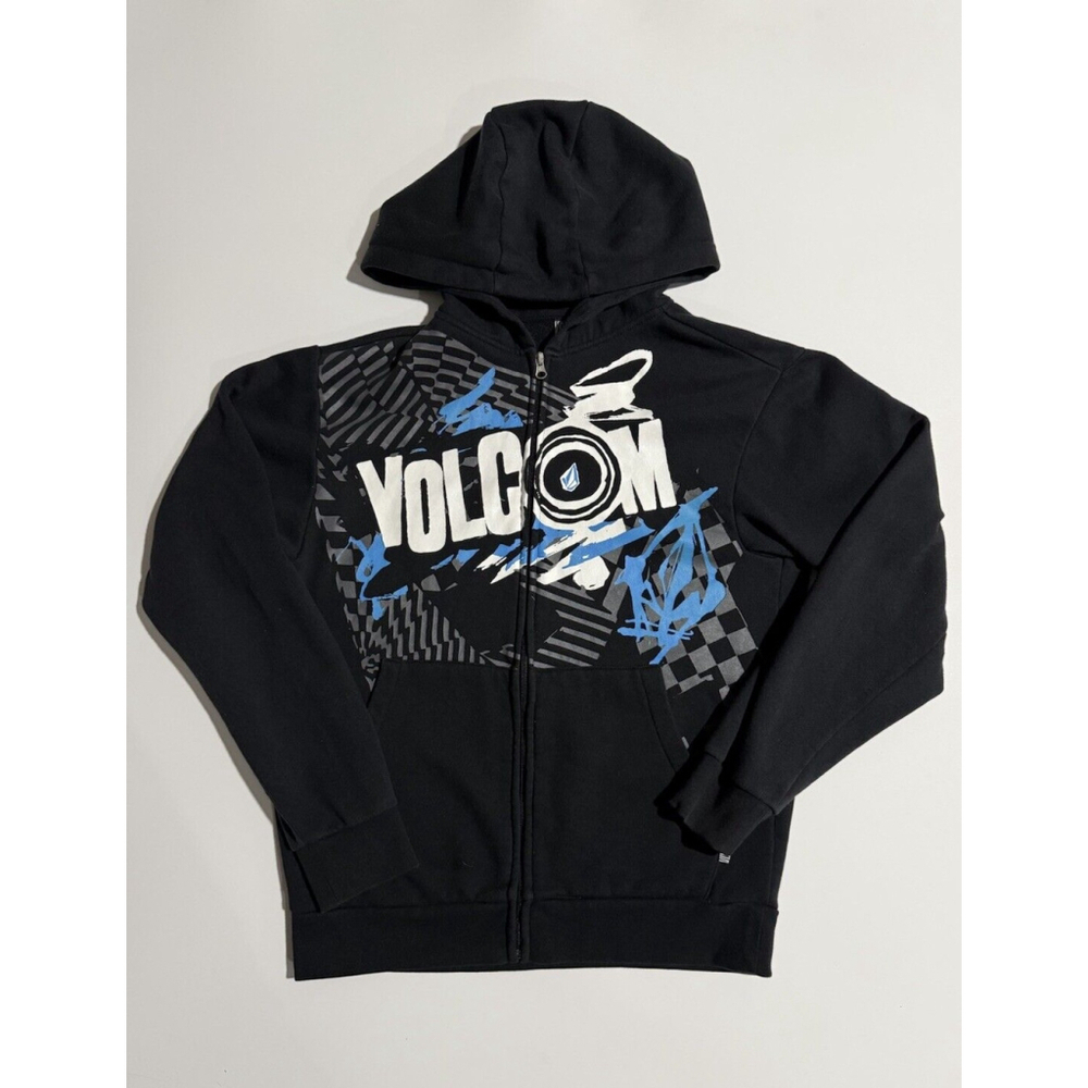 RARE Men’s Vintage Volcom Full Zip Hoodie Y2K 90s Size Small Skater, Street Wear